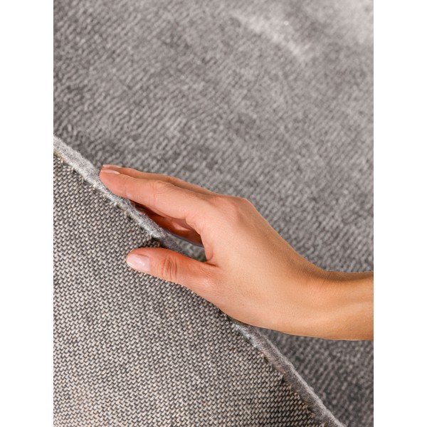 Sivý ručne tkaný okrúhly koberec s prímesou vlny ø 160 cm Kari Organic – Villeroy&Boch-image-4