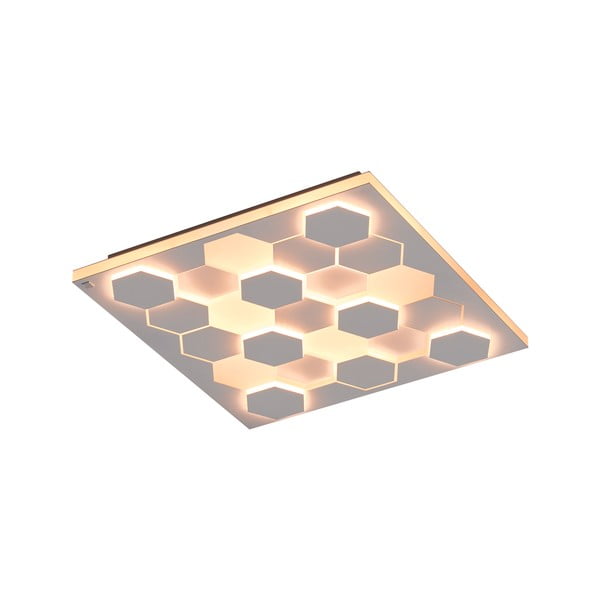 Biele LED stropné svietidlo s hlasovým ovládaním/s ovládaním pomocou mobilnej aplikácie s kovovým tienidlom 55x55 cm Cifavo – CINQUE-image-1