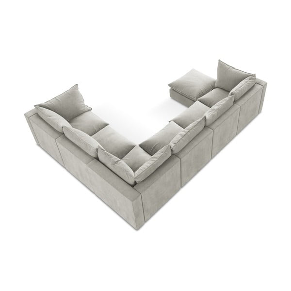 Svetlosivá rohová pohovka (pravý roh/do tvaru "U") Manao – Makamii-image-3