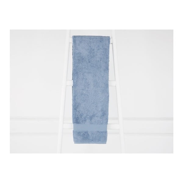 Modrá osuška z bambusových vláken Madame Coco Ethel, 90 × 150 cm