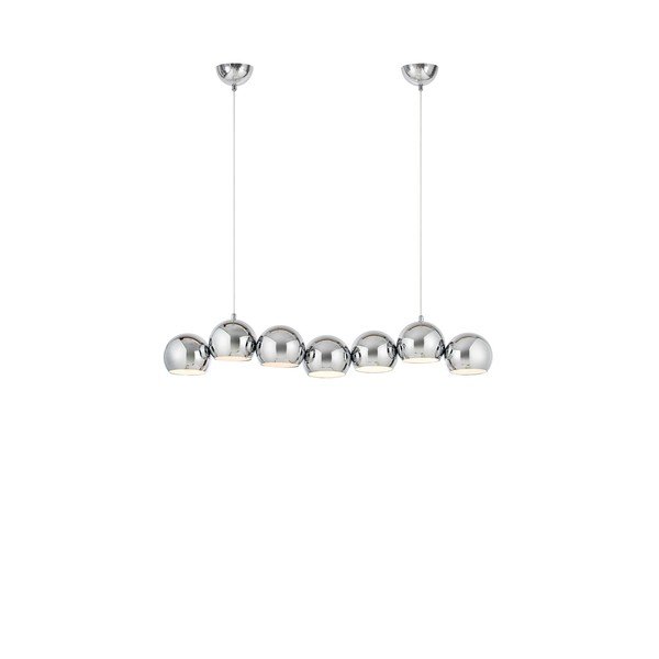 Kovové závesné svietidlo v striebornej farbe s kovovým tienidlom Cupolo – Markslöjd