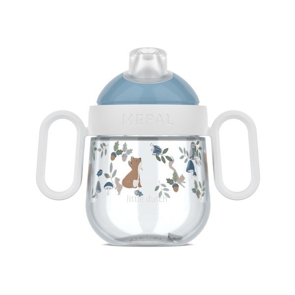 Svetlomodrý plastový detský hrnček 200 ml Forest Friends – Mepal-image-3