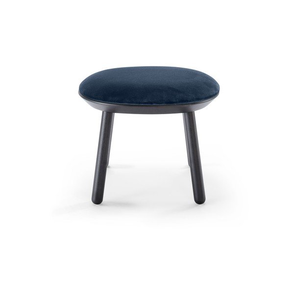 Modro-čierna zamatová podnožka EMKO Naïve-image-2