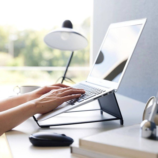 Čierny kovový stojan pro notebook Tower – YAMAZAKI-image-4