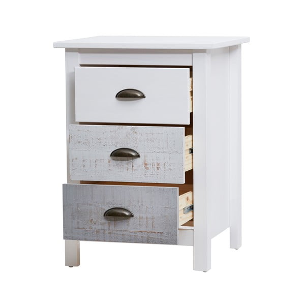 Bielo-sivý nočný stolík Marckeric Romantica-image-4