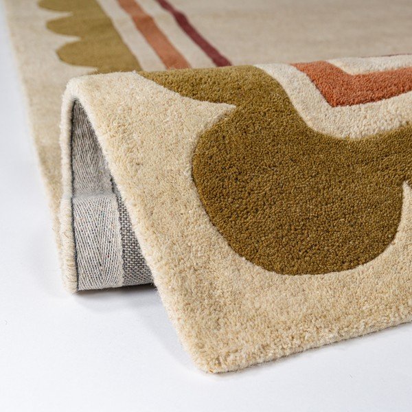 Ručne tkaný vlnený behúň v prírodnej farbe 80x230 cm Lois – Flair Rugs-image-2