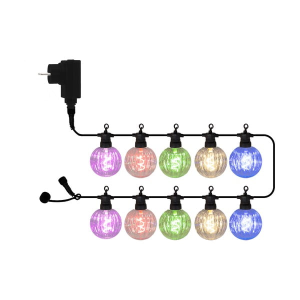 Svetelná reťaz počet žiaroviek 10 ks dĺžka 300 cm Luke – Sirius