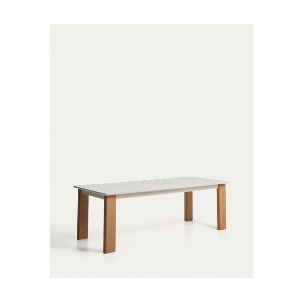 Kovový záhradný jedálenský stôl 100x233 cm Livorno – Kave Home-image-4