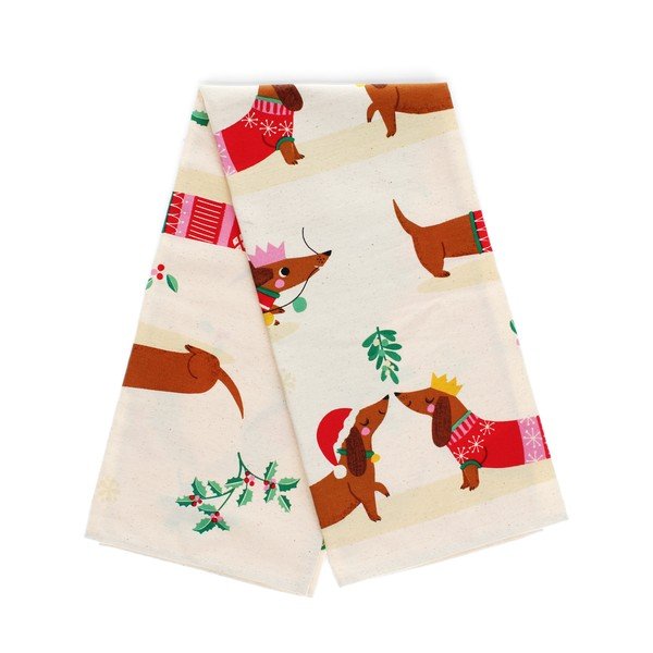 Bavlnená utierka 70x50 cm Festive Sausage Dog – Rex London-image-2