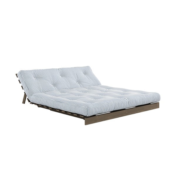 Biela/svetlo modrá rozkladacia pohovka 160 cm Roots - Karup Design-image-4