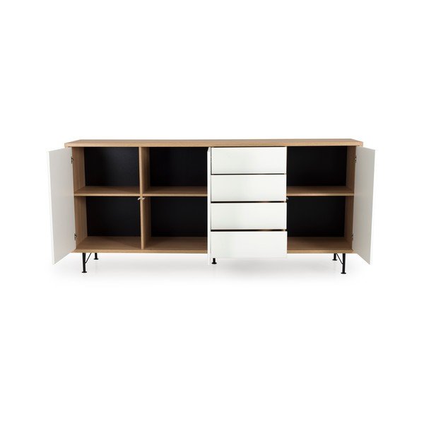 Biela komoda Tenzo Flow, dĺžka 217 cm-image-3