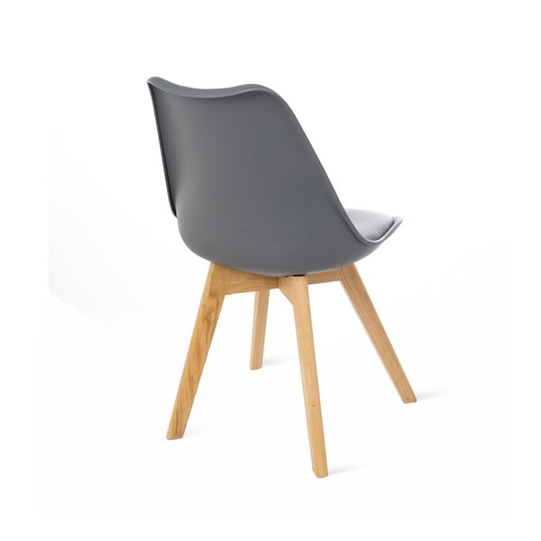 Súprava 2 sivých stoličiek s bukovými nohami Bonami Essentials Retro-image-4