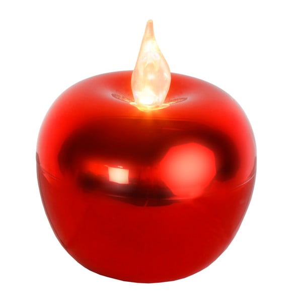 LED sviečka Best Season Red Apple, 10 cm