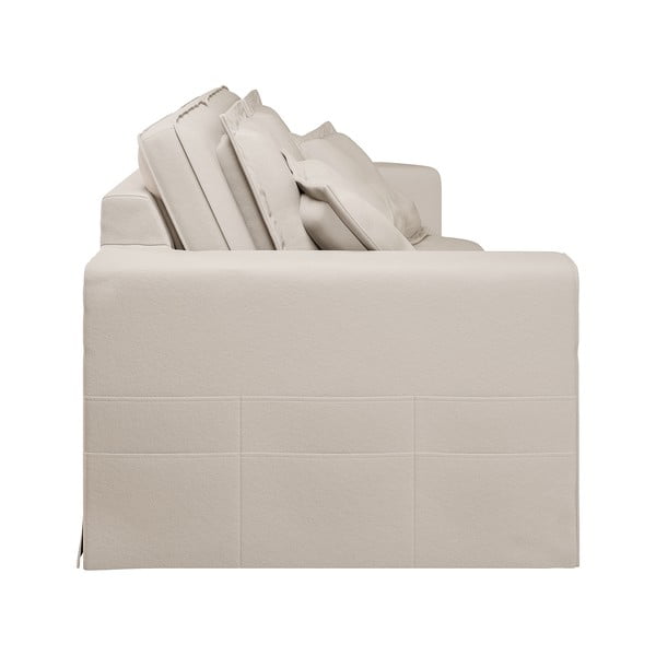 Krémovobiela pohovka 196 cm Nora – Ropez-image-4