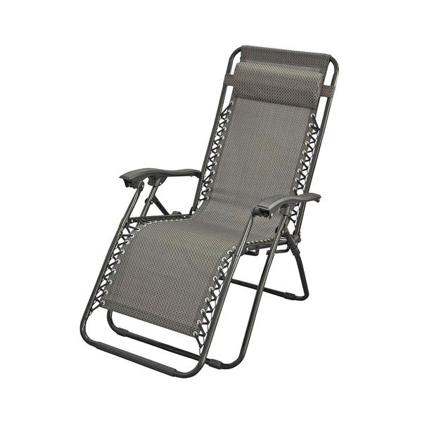 Sivé kovové záhradné kreslo Luna – Garden Pleasure