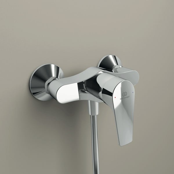 Sprchová nástenná batéria v lesklo striebornej farbe Cerafine D – Ideal Standard-image-2