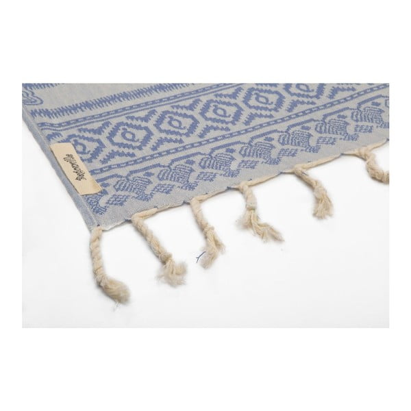 Hamam osuška Paisley Blue, 95x175 cm-image-3