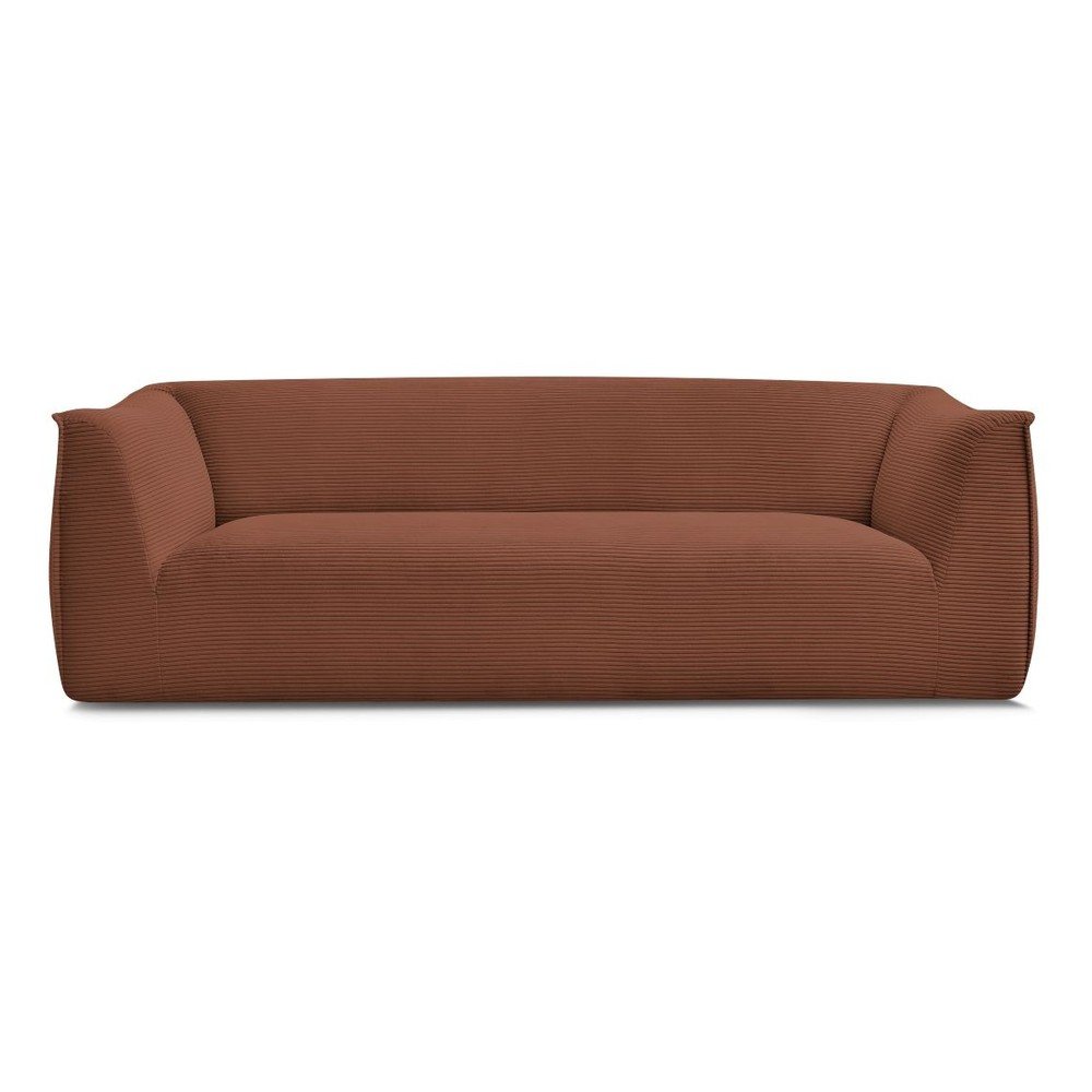 E-shop Oranžová menčestrová pohovka 242 cm Giorgia – Bobochic Paris