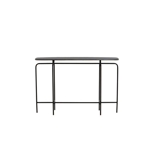 Čierny kovový konzolový stolík 30x120 cm Zapala – Light & Living