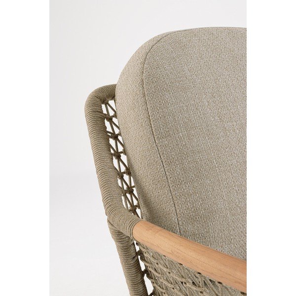 Svetlohnedé kovové záhradné kreslo Eulero – Bizzotto-image-3