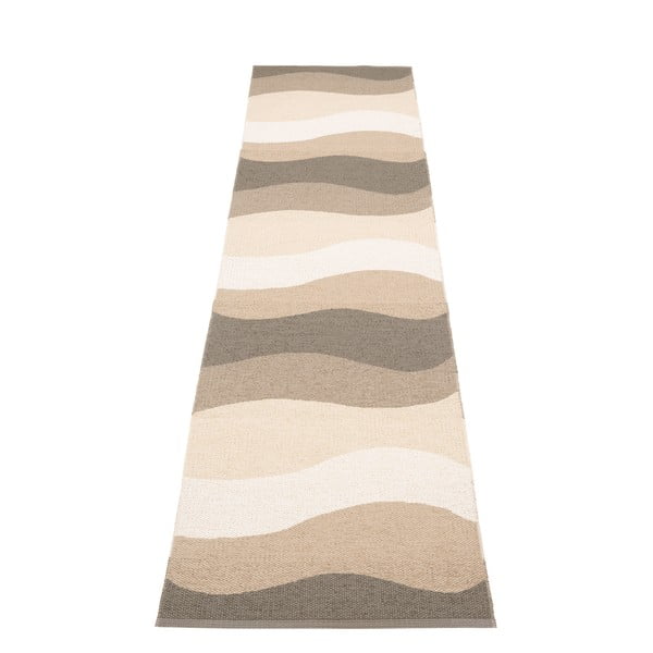 Hnedo-béžový vnútorný a vonkajší behúň 70x300 cm Urvi Earth – Pappelina