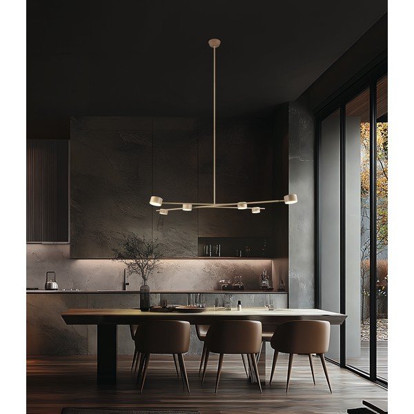 Béžové kovové závesné svietidlo Coda – Trio Select-image-1