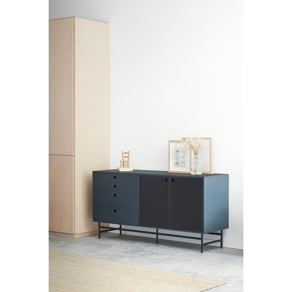 Čierno-modrá komoda Teulat Punto, šírka 150 cm-image-3