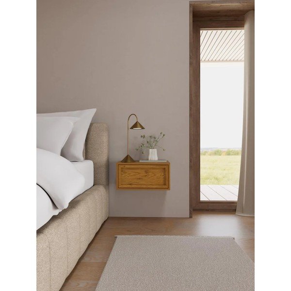 Závesný nočný stolík v dekore duba v prírodnej farbe Palmdale – Actona-image-1