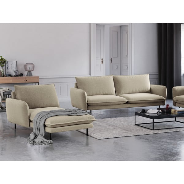 Béžová leňoška Cosmopolitan Design Vienna, ľavý roh-image-1