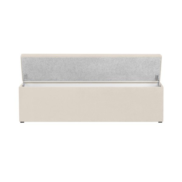 Krémová leňoška s úložným priestorom Windsor & Co Sofas Nova, 200 × 47 cm-image-2