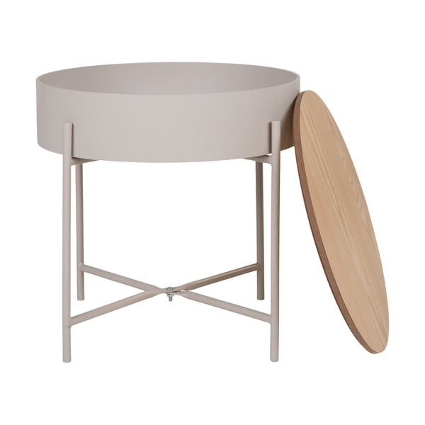 Kovový okrúhly odkladací stolík ø 40 cm Sisco – House Nordic-image-2