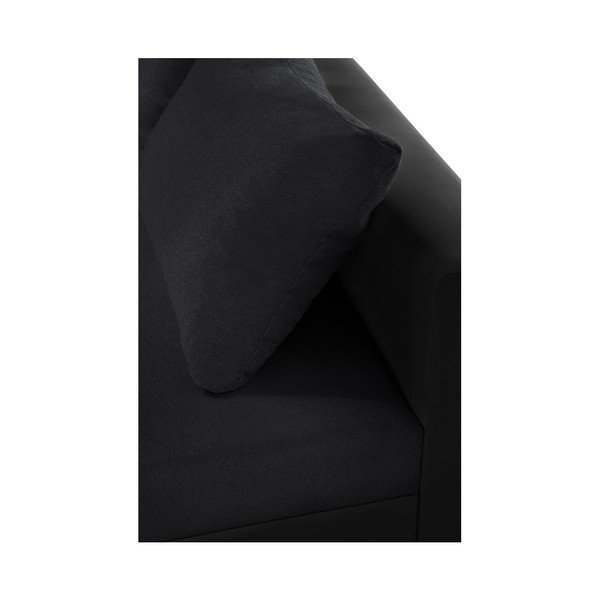 Čierna rohová pohovka s lôžkom na ľavej strane Interieur De Famille Paris Aventure-image-2