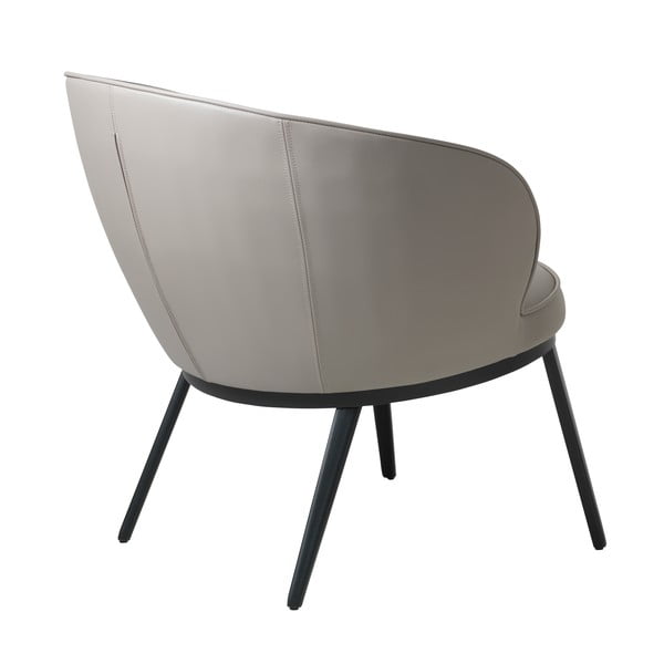 Sivobéžové kreslo z imitácie kože Gain – Unique Furniture-image-3