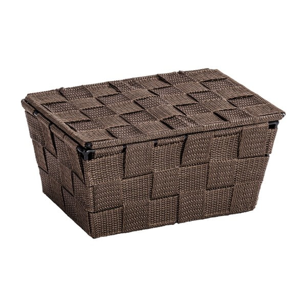 Hnedý košík s vekom Wenko Adria, 14 × 19 cm-image-2