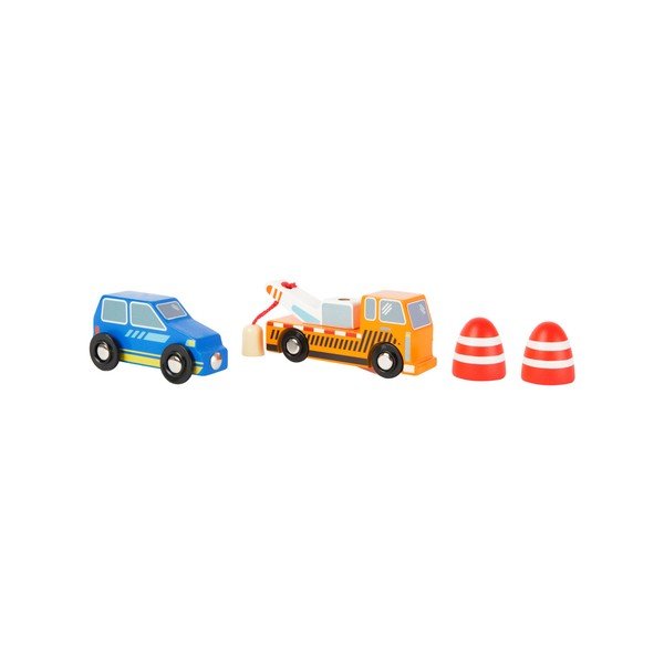 Detský set servisných áut a dopravných značiek Legler Tow-image-2