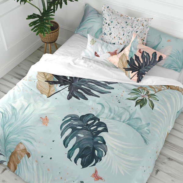 Bavlnená obliečka na perinu Happy Friday Basic Tropical, 140 x 200 cm-image-1