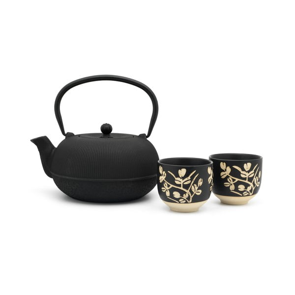 Čierna porcelánovo-liatinová čajová súprava Sichuan – Bredemeijer