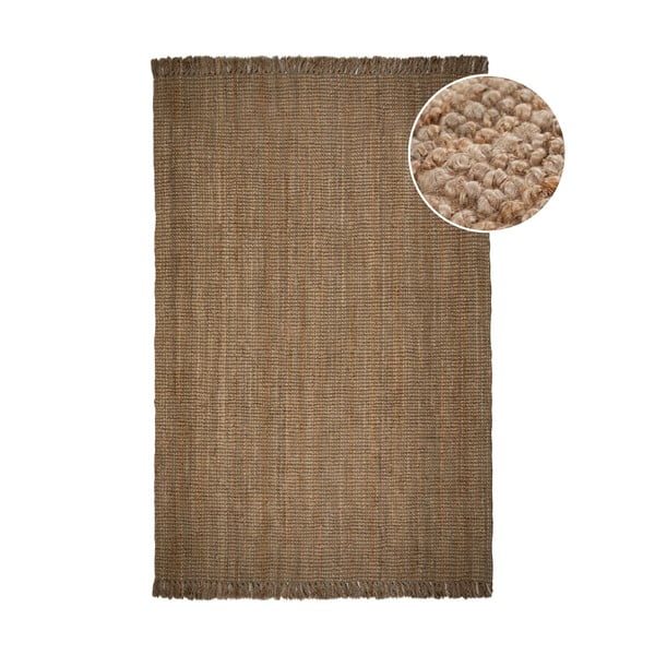 Hnedý jutový koberec Flair Rugs Jute, 120 x 170 cm