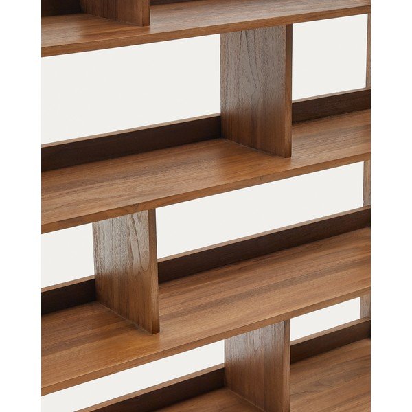 Knižnica z tíkového dreva v prírodnej farbe 150x185 cm Sashi – Kave Home-image-2