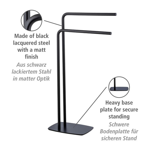 Oceľový stojan na uteráky Iria - Wenko-image-4