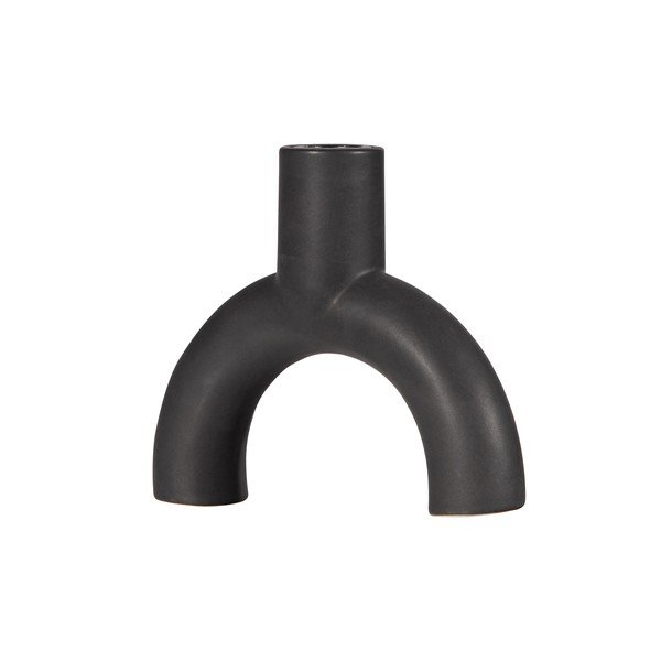 Čierny keramicky svietnik WOOOD Jake-image-2