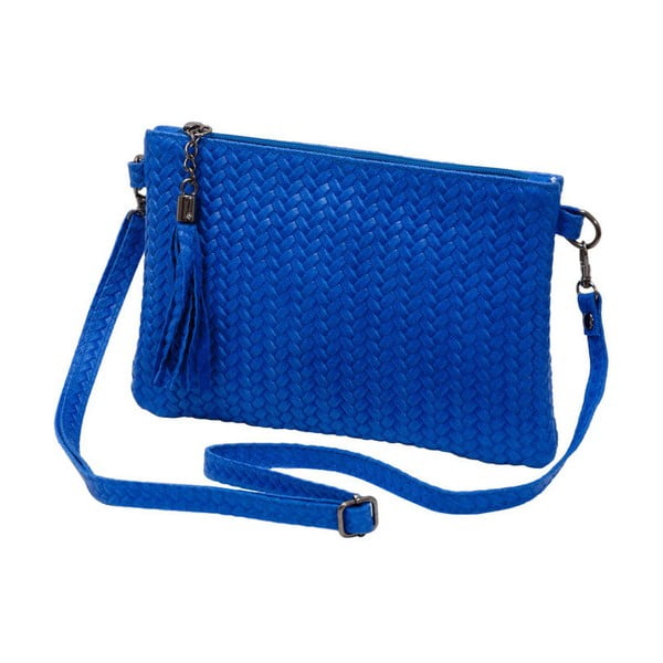 Modrá kabelka z pravej kože Andrea Cardone Michele