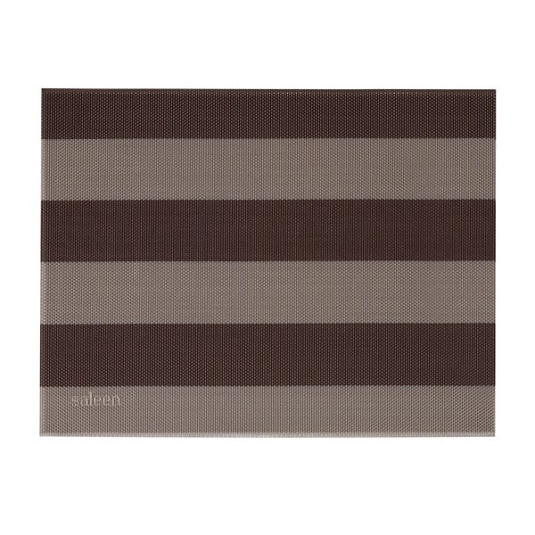 Béžovo-hnedé pruhované prestieranie Saleen Stripy