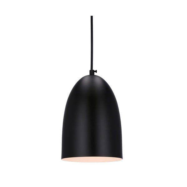 Čierne závesné svietidlo s kovovým tienidlom ø 14 cm Icaro - Candellux Lighting-image-1