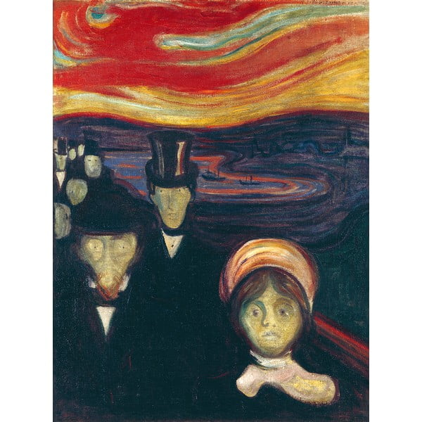 Reprodukcia obrazu Edvard Munch - Anxiety, 45 x 60 cm