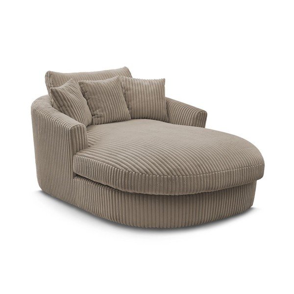 Taupe menčestrové kreslo Belem – Bobochic Paris