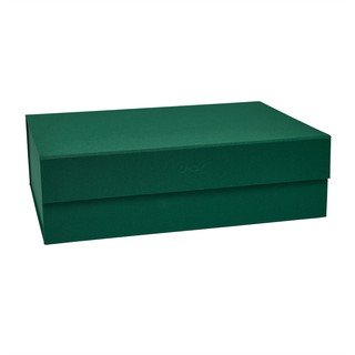 Tmavozelený kartónový úložný box s vekom 45x33x15 cm Hako – OYOY Living Design