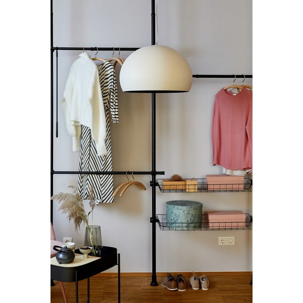 Čierny kovový teleskopický stojan na oblečenie Herkules – Wenko-image-1