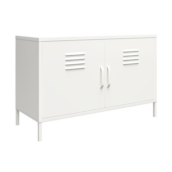 Biela kovová skrinka 100x64 cm Mission District - Støraa-image-2