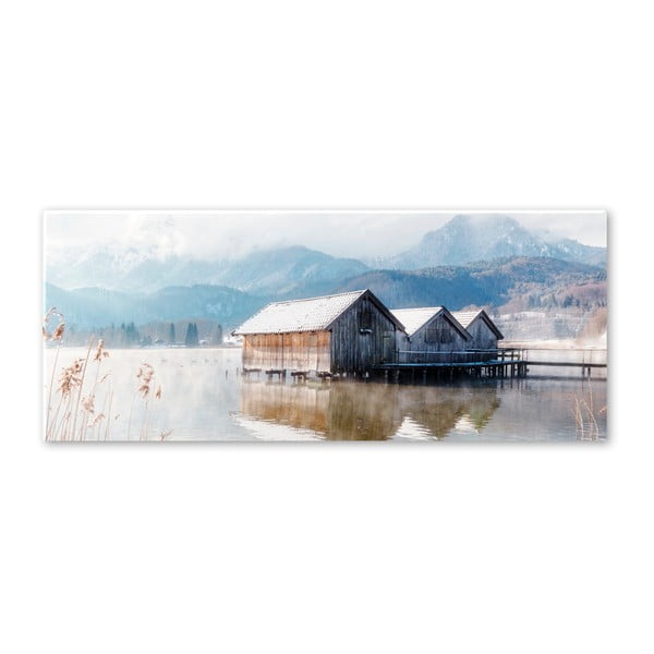 Obraz Styler Glasspik Pastel Lake, 50 × 125 cm